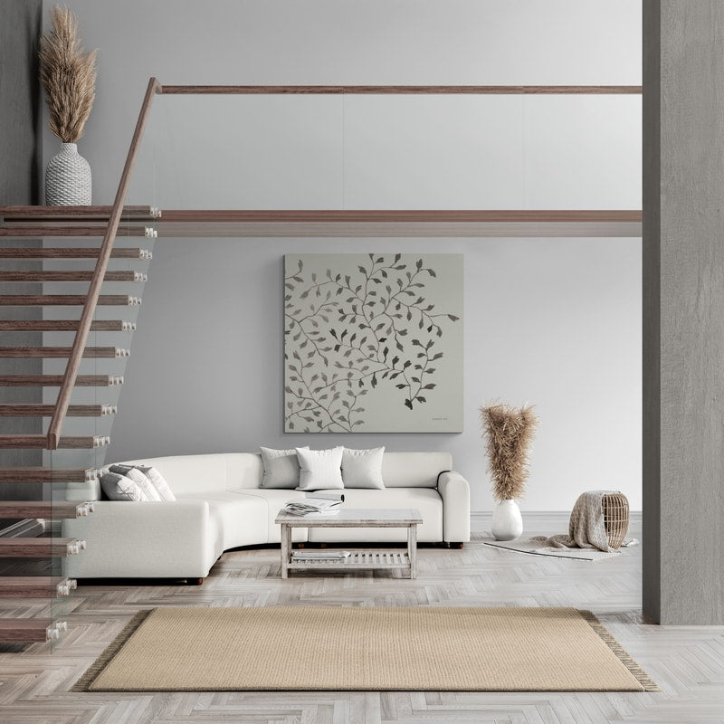 Ink Leaf III by Danhui Nai wall art in a living room
