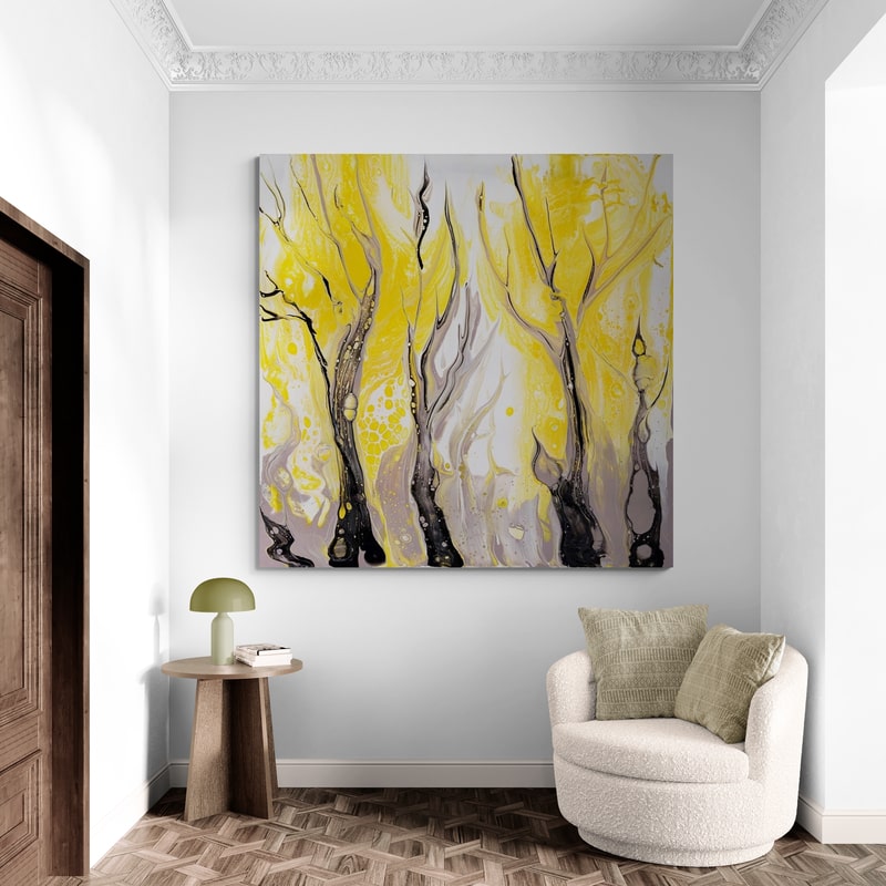 Intense Yellow by Marina Strijakova wall art from Glam Wall Art