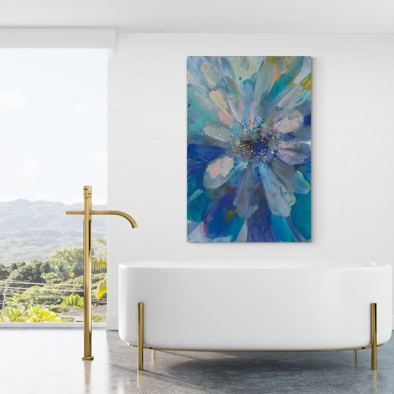 Intensity I by Danhui Nai wall art in a bathroom