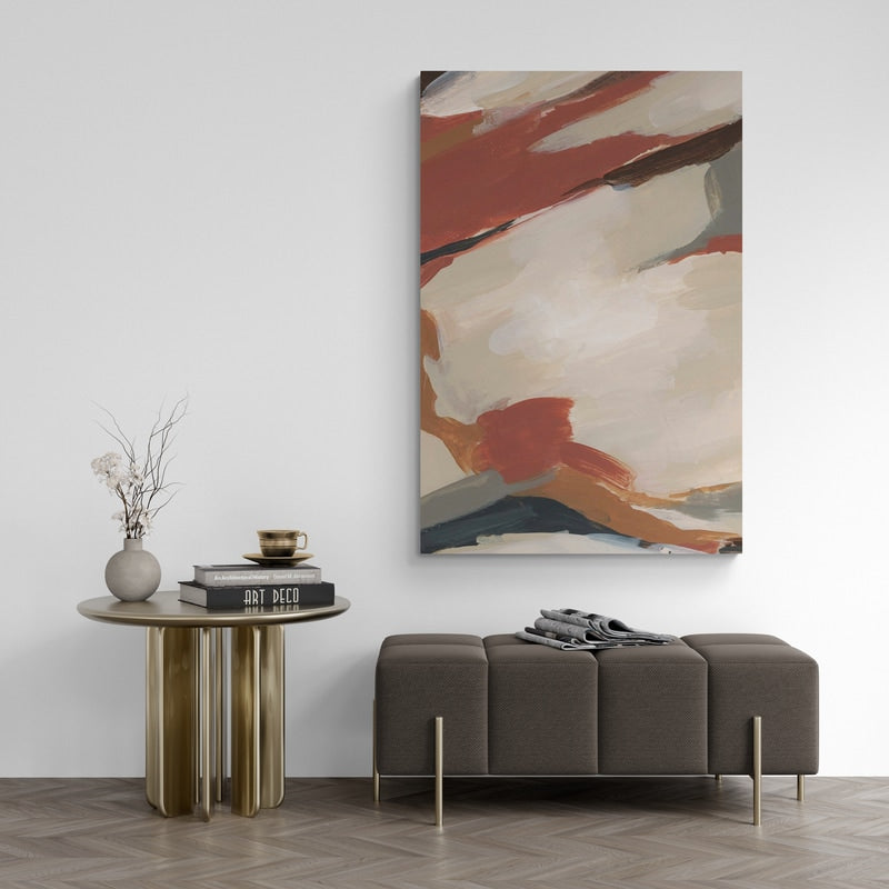 Into Bohemia Abstracts 1 by Jetty Home wall art in a living room
