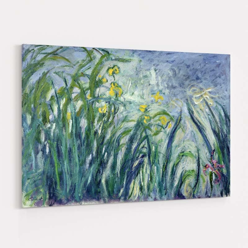 Iris Jaunes Et Mauves by Claude Monet wall art