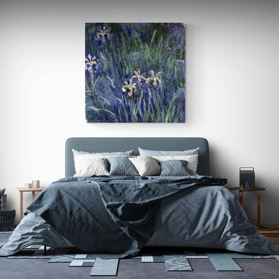 Iris by Claude Monet wall art from Glam Wall Art