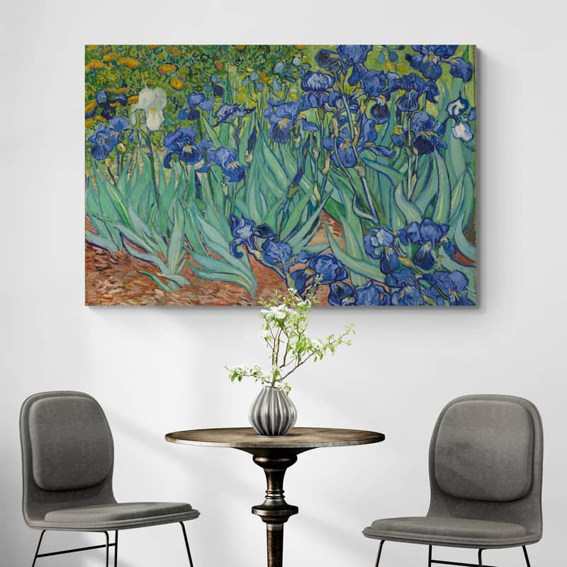 Irises 1889 by Vincent Van Gogh wall art from Glam Wall Art