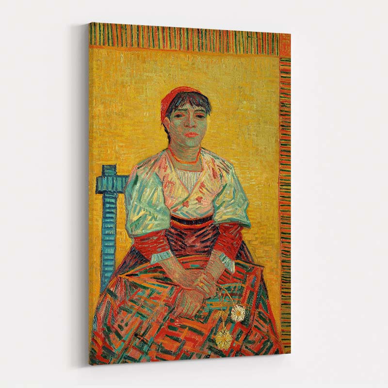 Italian Woman 1887 by Vincent Van Gogh wall art