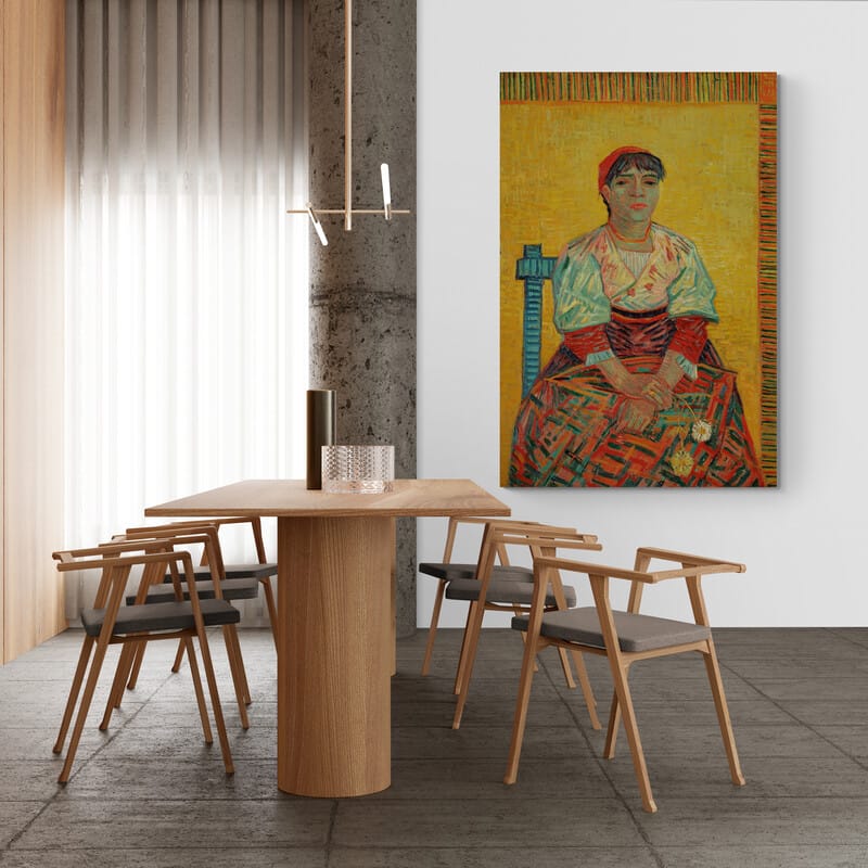 Italian Woman 1887 by Vincent Van Gogh wall art from Glam Wall Art