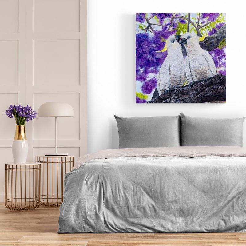 Jacaranda Backdrop V2 by Marina Strijakova wall art from Glam Wall Art