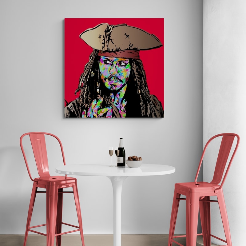 Jack Sparrow by Technodrome1 wall art from Glam Wall Art