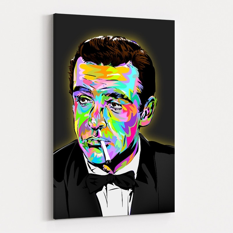 James Bond Sean Connery by Technodrome1 wall art