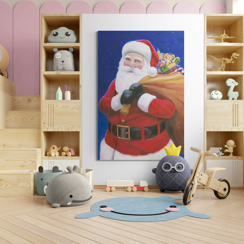 James Santa by James Wiens wall art from Glam Wall Art