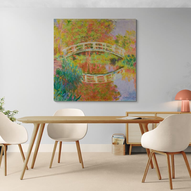 Japanese Footbridge, Giverny 1895 II by Claude Monet wall art from Glam Wall Art