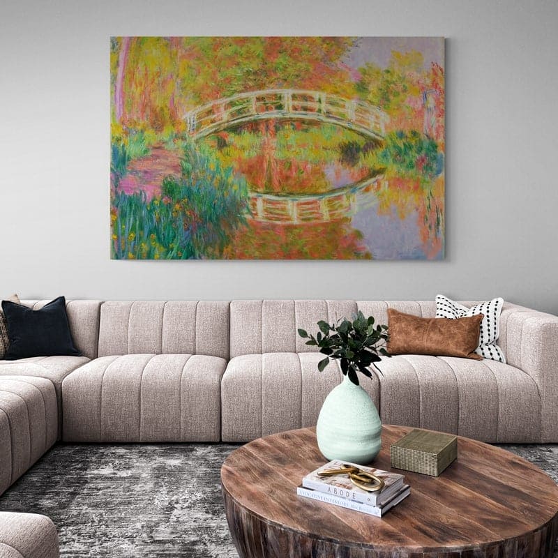 Japanese Footbridge Giverny by Claude Monet wall art from Glam Wall Art