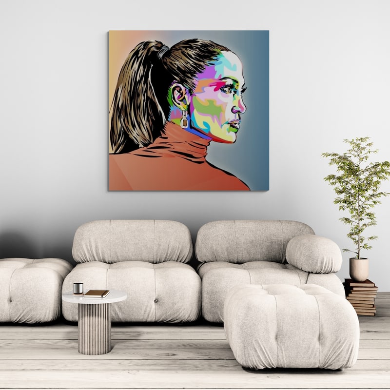 JLO 2024 by Technodrome1 wall art in a living room