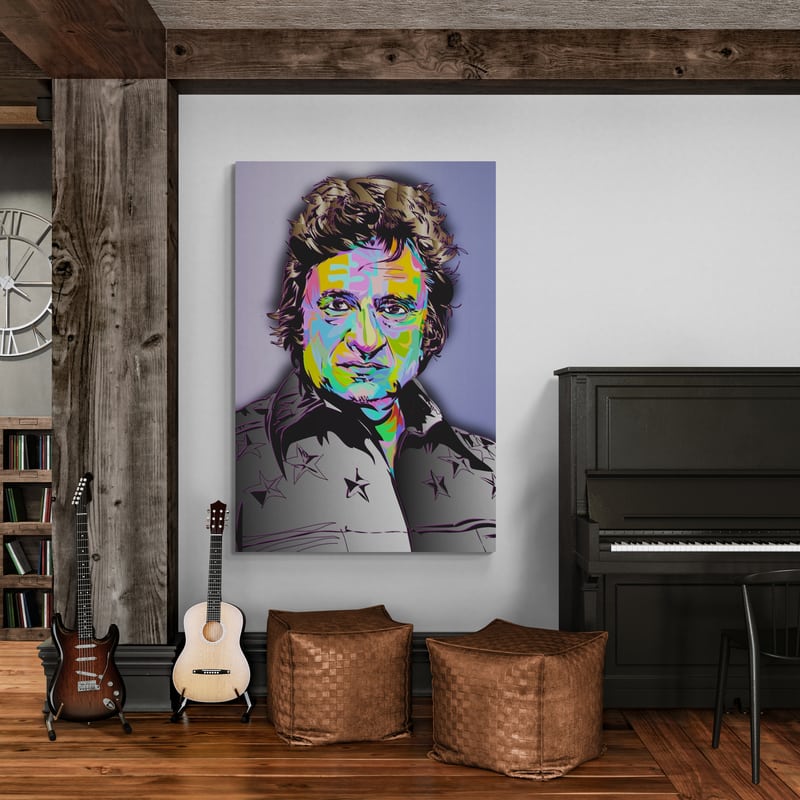 Johny Cash 2024 by Technodrome1 wall art from Glam Wall Art