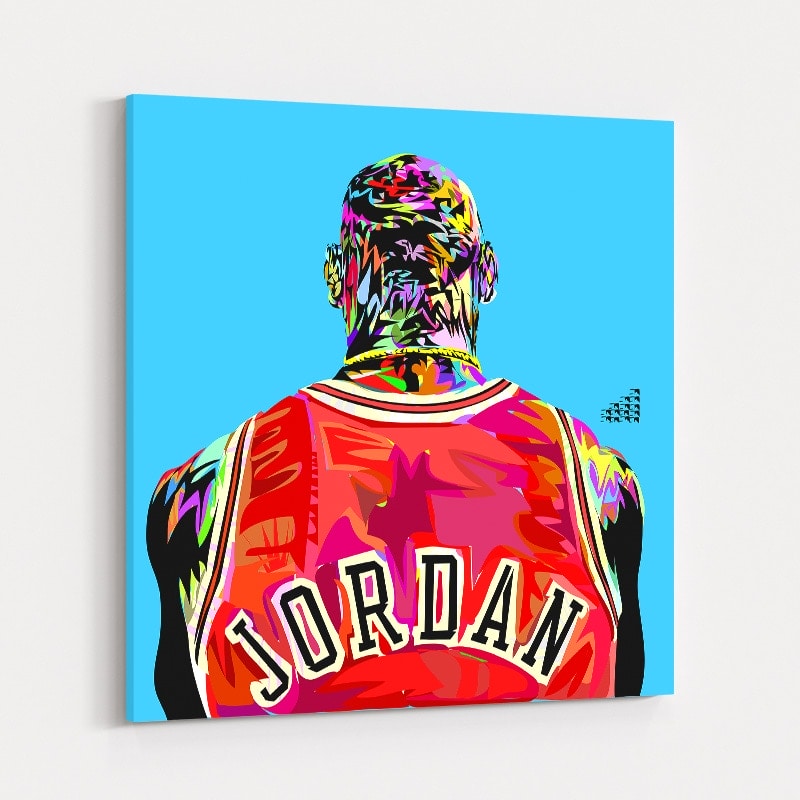 Jordan Back by Technodrome1 wall art
