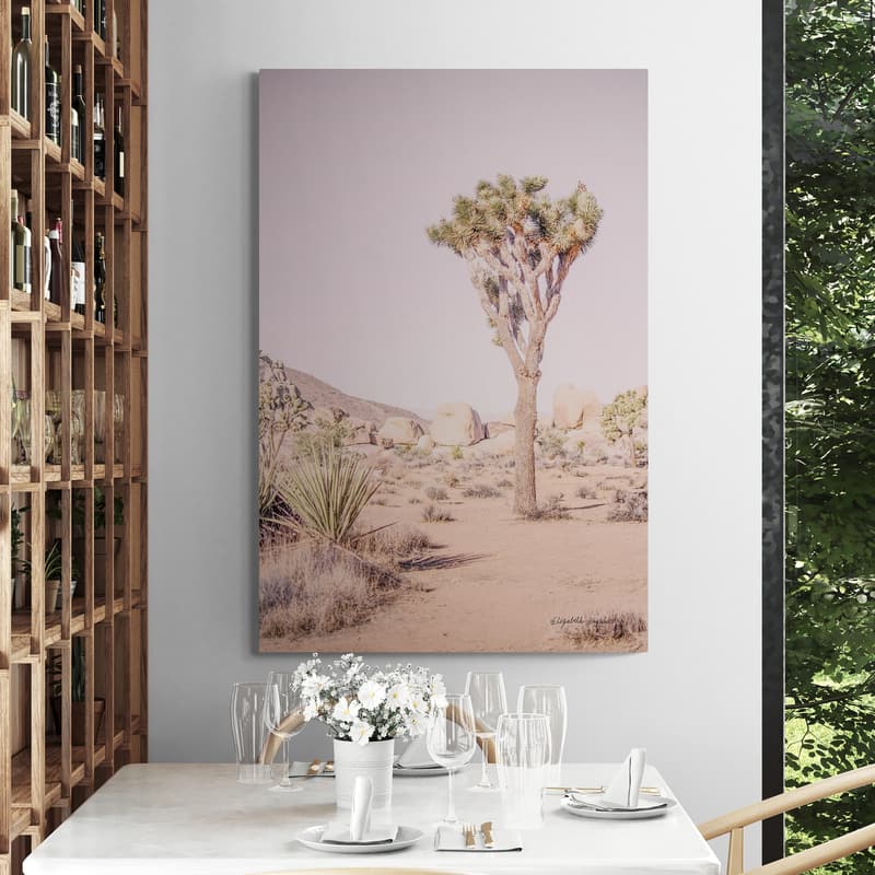 Joshua Tree III Blush by Elizabeth Urquhart wall art from Glam Wall Art