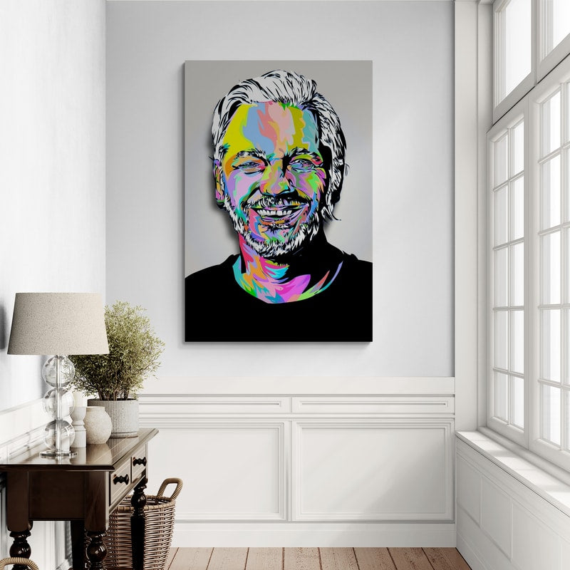 Julian Assange Wikileaks by Technodrome1 wall art from Glam Wall Art