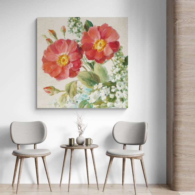 June Abundance II by Danhui Nai wall art in a living room