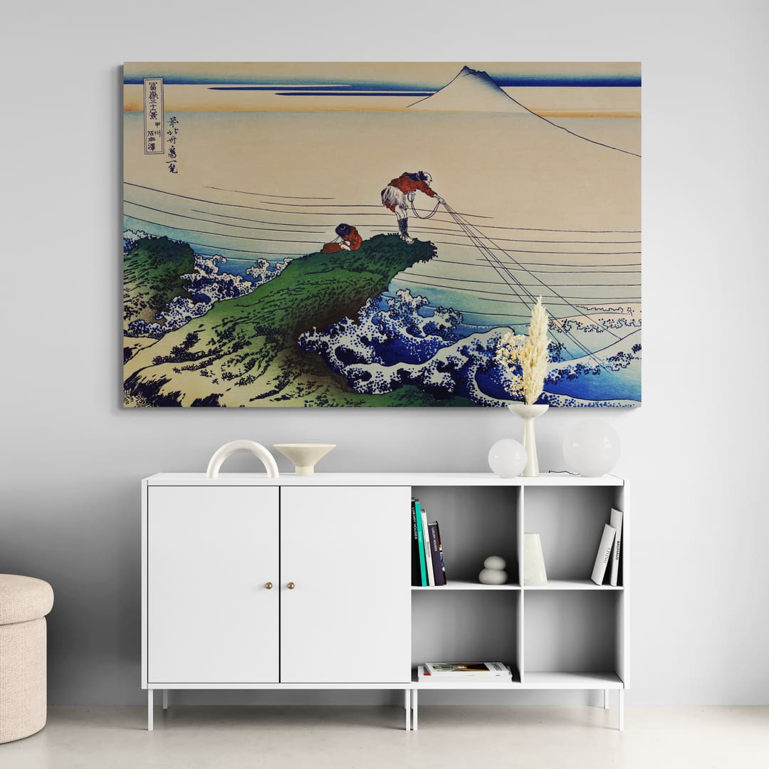 Kajikazawa In Kai Province by Katsushika Hokusai wall art from Glam Wall Art