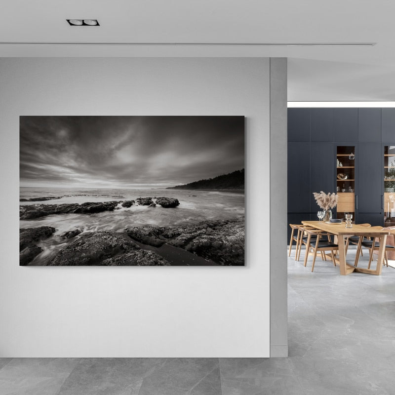 Kalaloch Beach by Alan Majchrowicz wall art in a hallway