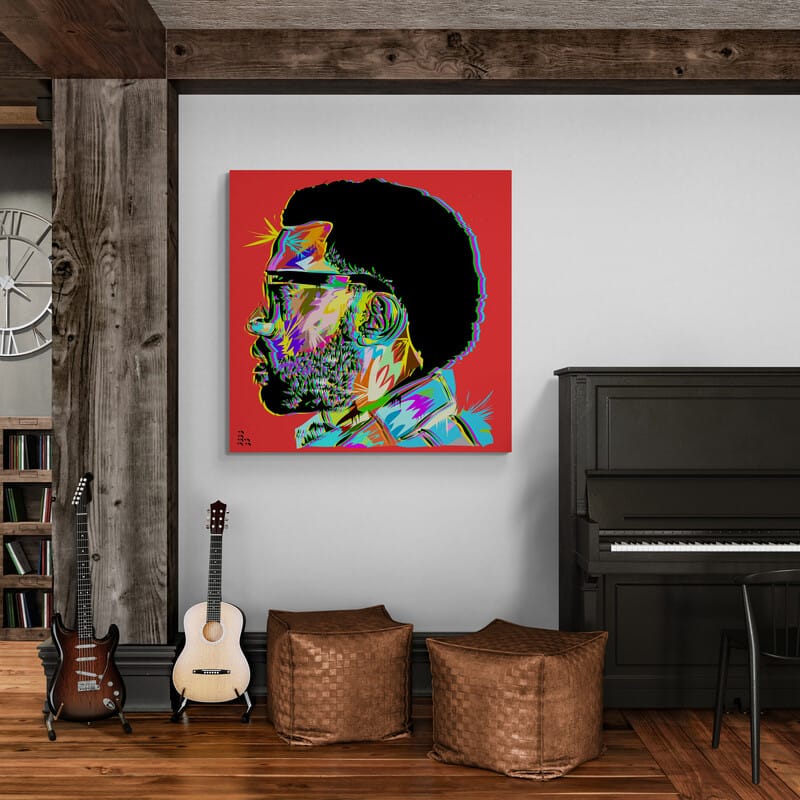 Kanye West by Technodrome1 wall art from Glam Wall Art