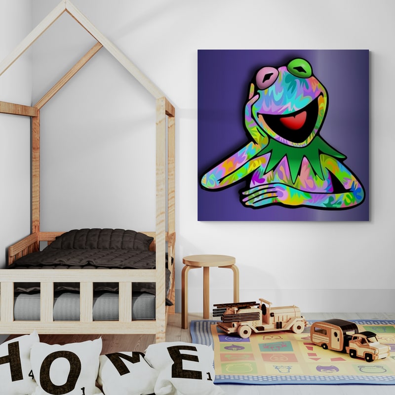 Kermit Da Frog 2025 by Technodrome1 wall art from Glam Wall Art