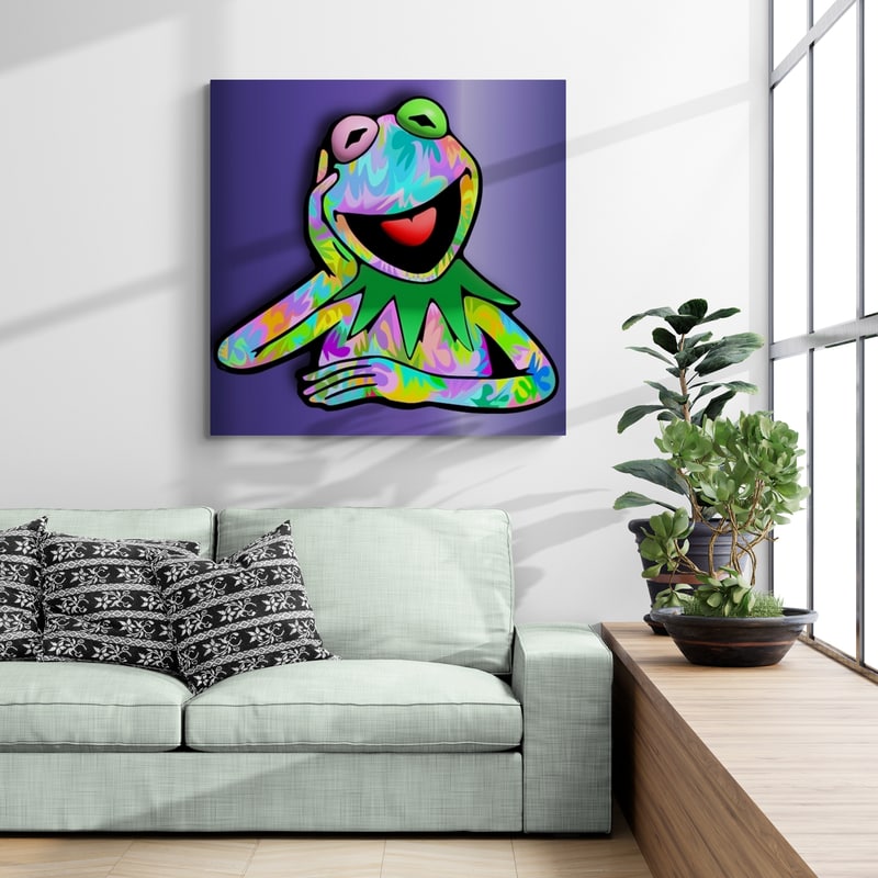 Kermit Da Frog 2025 by Technodrome1 wall art in a living room