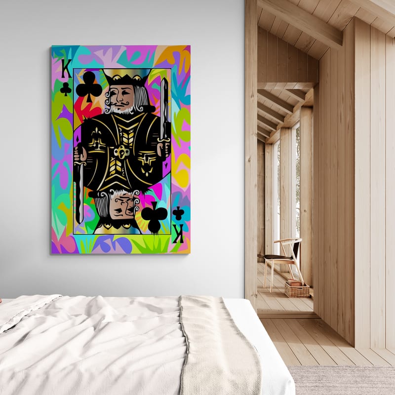 King Card by Technodrome1 wall art from Glam Wall Art