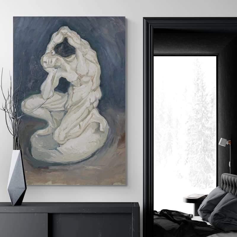 Kneeling Ecorche 1886 by Vincent Van Gogh wall art from Glam Wall Art