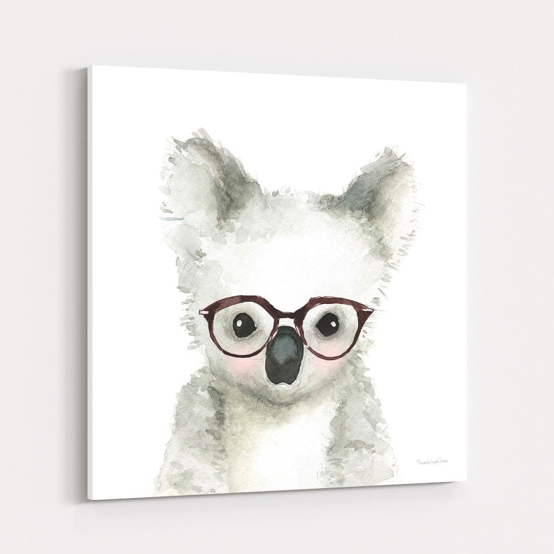 Koala in Glasses by Mercedes Lopez Charro wall art