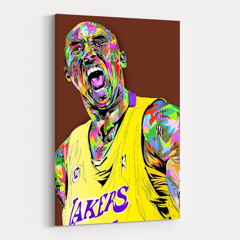 Kobe Yell by Technodrome1 wall art