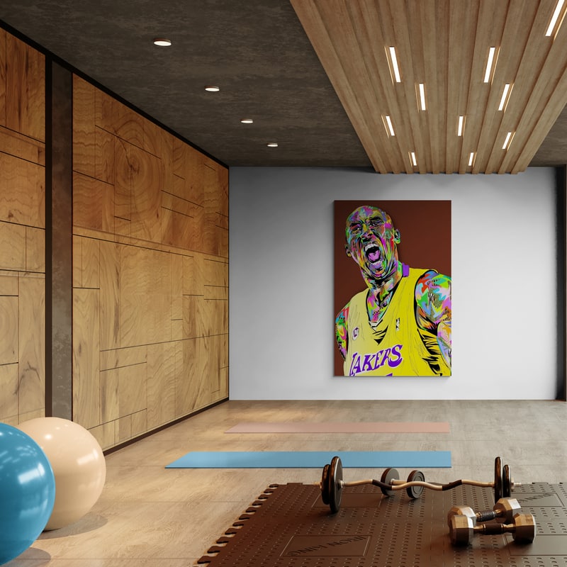 Kobe Yell by Technodrome1 wall art from Glam Wall Art
