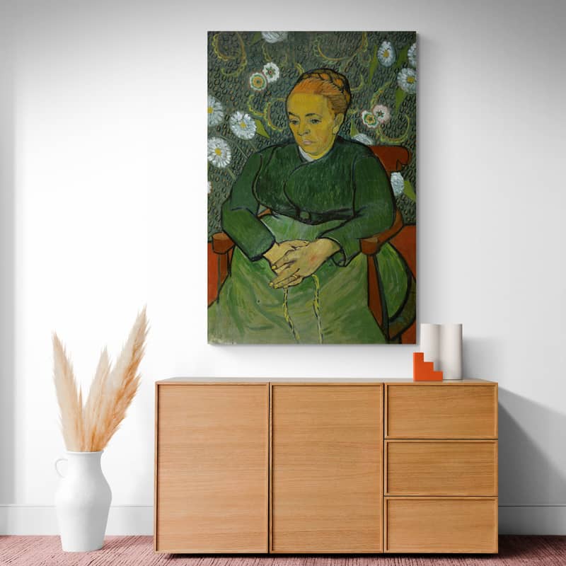 La Berceuse Augustine Roulin 1889 by Vincent Van Gogh wall art from Glam Wall Art