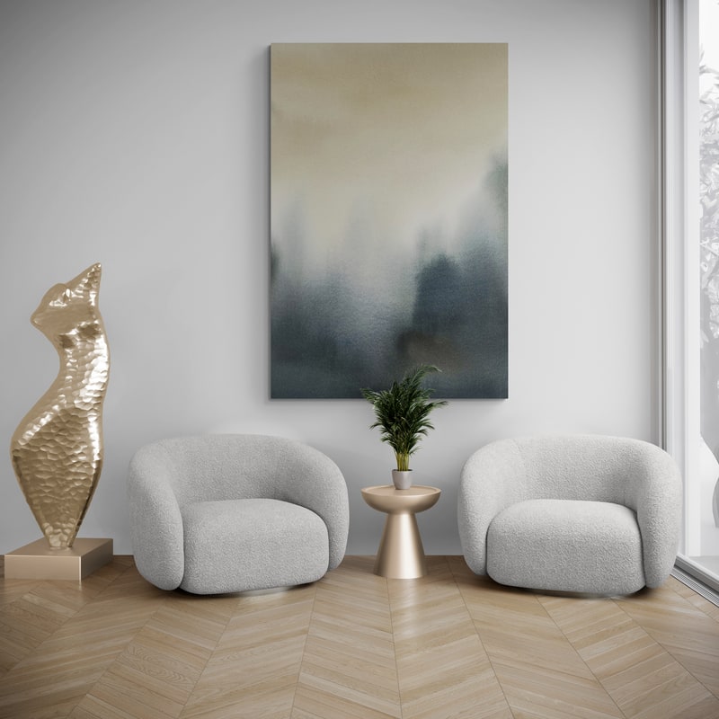 Lake Escape 6 by Jetty Home wall art in a living room