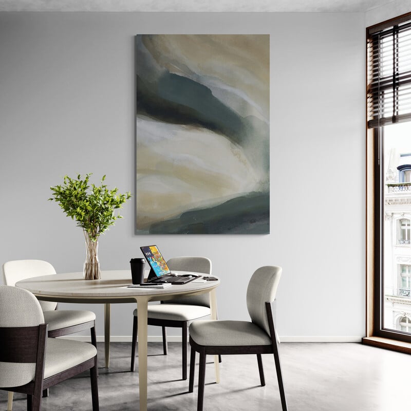 Lake Escape 8 by Jetty Home wall art in a dining room