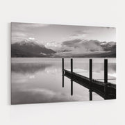 Lake Mcdonald Dock Bw by Alan Majchrowicz wall art