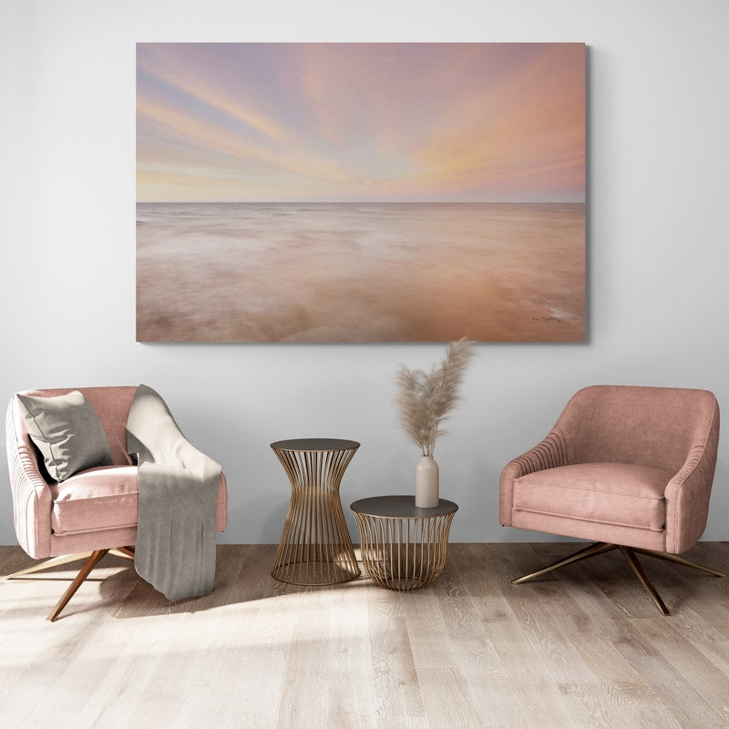 Lake Superior Sky I by Alan Majchrowicz wall art in a living room