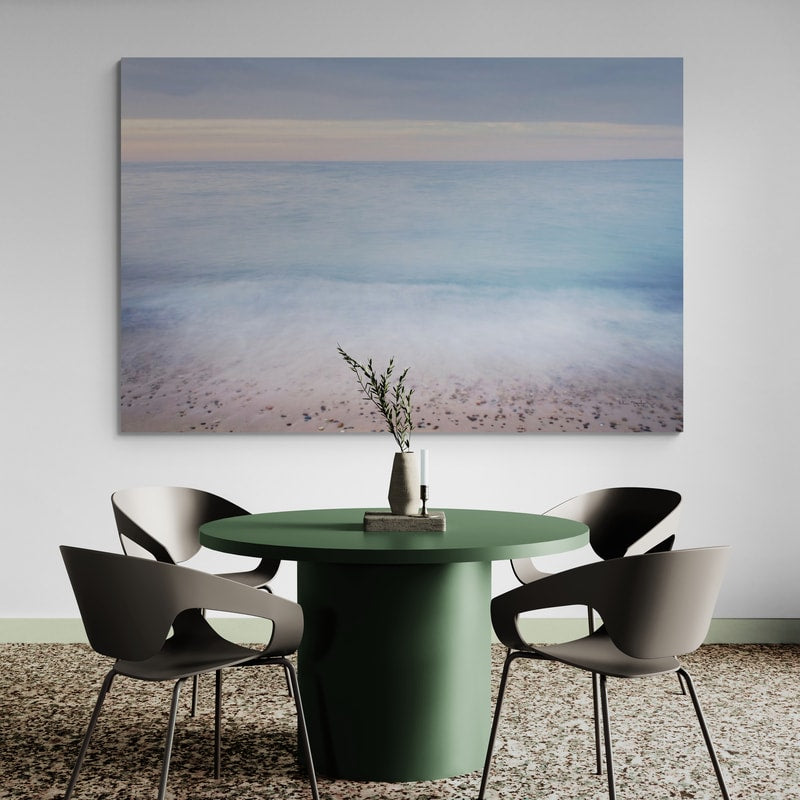Lake Superior Sky IV by Alan Majchrowicz wall art in a dining room