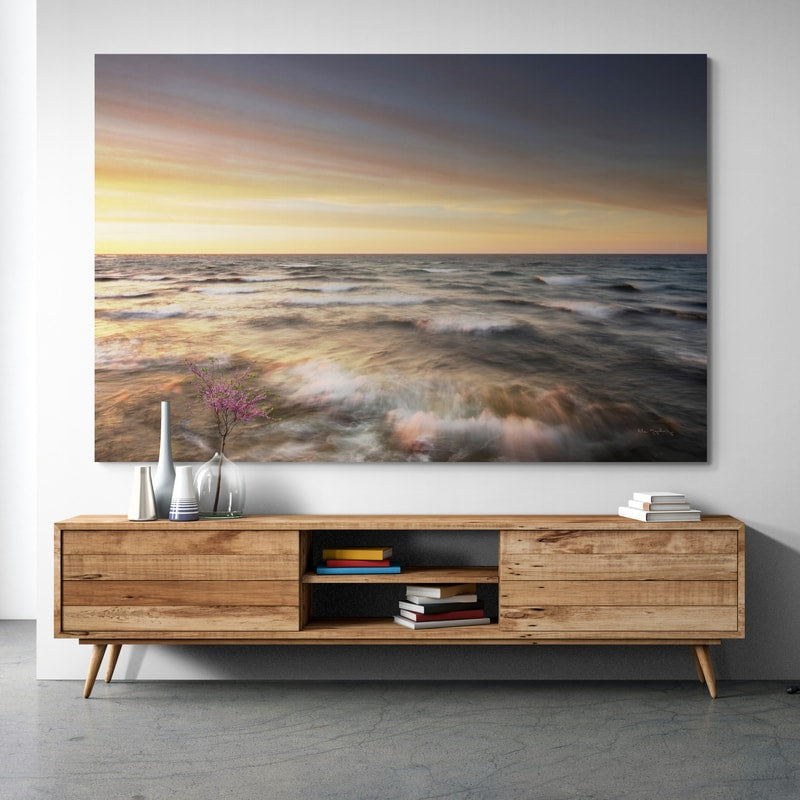 Lake Superior Waves by Alan Majchrowicz wall art from Glam Wall Art