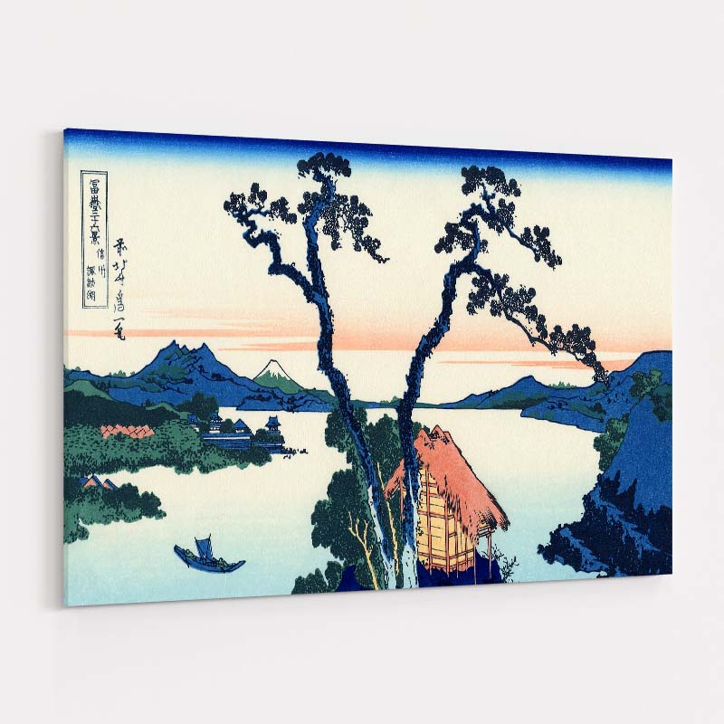 Lake Suwa in the Shinano Province by Katsushika Hokusai wall art