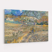 Landscape at Saint-Rémy Enclosed Field with Peasant 1889 by Vincent Van Gogh wall art