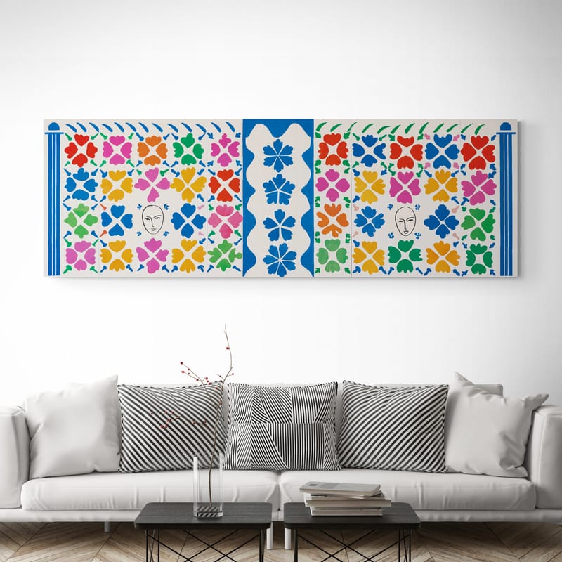 Large Decoration with Masks by Henri Matisse wall art from Glam Wall Art