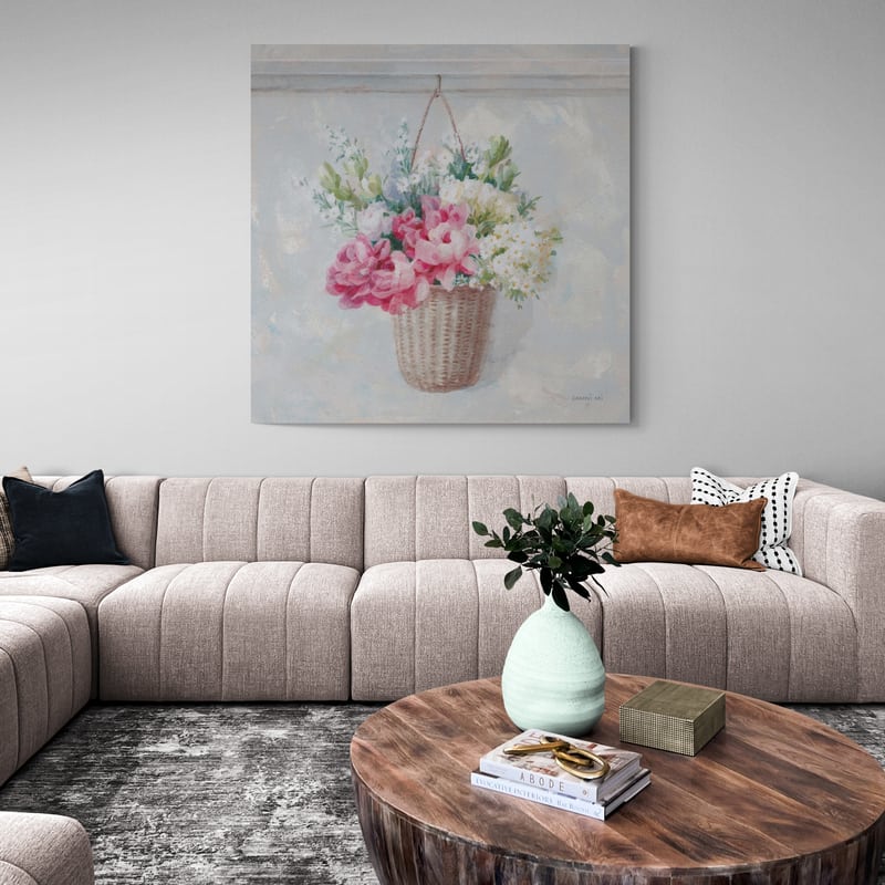 Laundry Day V by Danhui Nai wall art in a living room