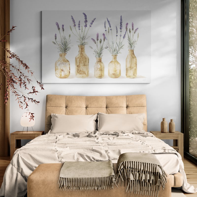 Lavender In Amber Glass by Danhui Nai wall art from Glam Wall Art