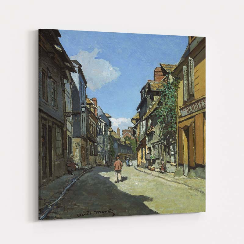 Le Rue de la Bavole at Honfleur 1864 by Claude Monet wall art