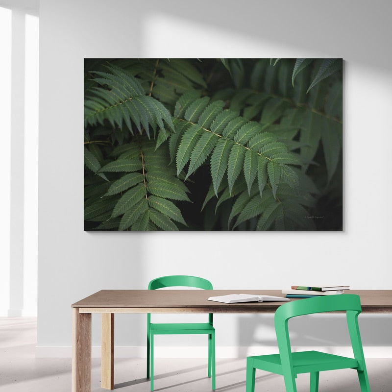 Leafy V by Elizabeth Urquhart wall art from Glam Wall Art
