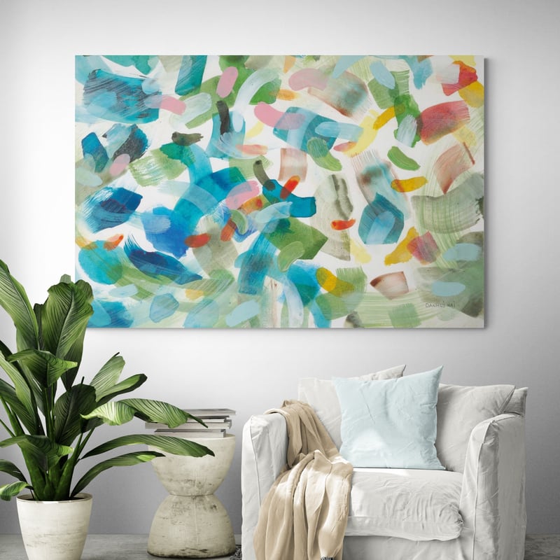 Life Of Color I by Danhui Nai wall art in a living room