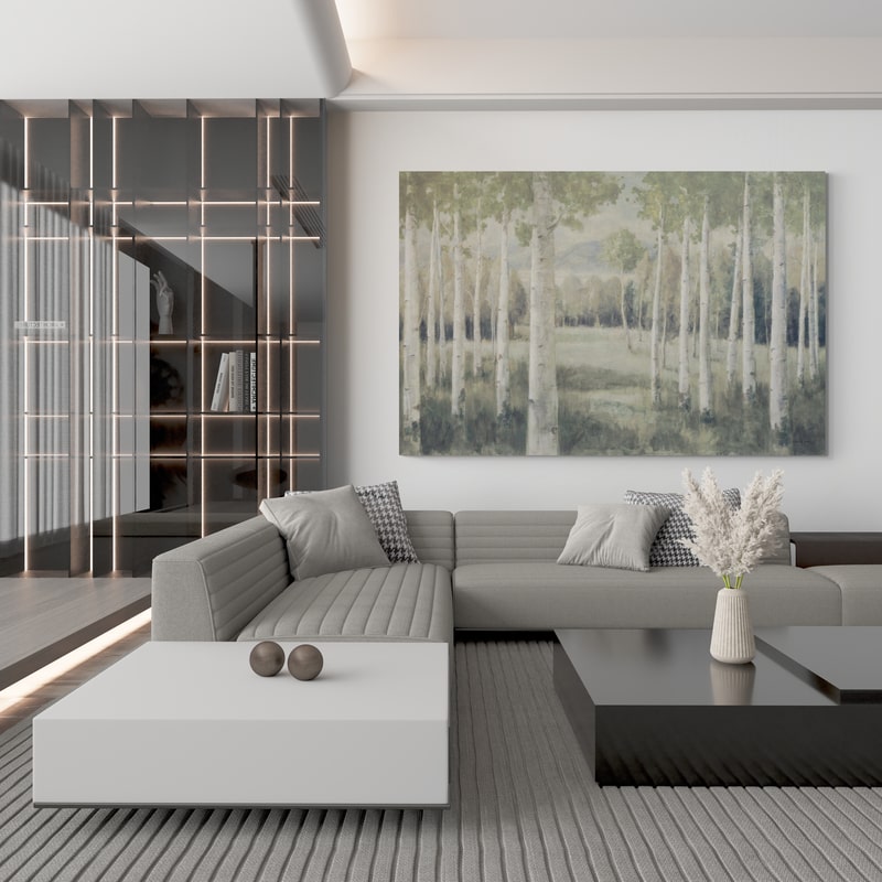 Light Aspens by Danhui Nai wall art from Glam Wall Art