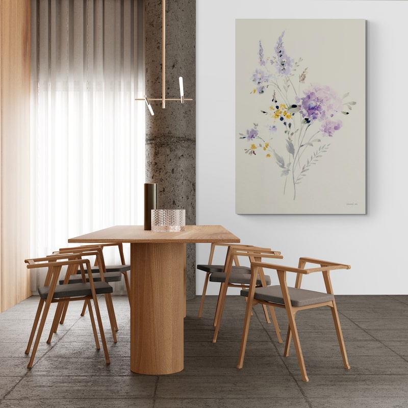 Lilac Season I Pastel by Danhui Nai wall art from Glam Wall Art