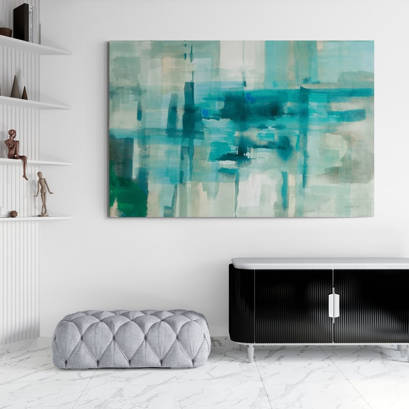 Liquid Structure by Danhui Nai wall art in a living room