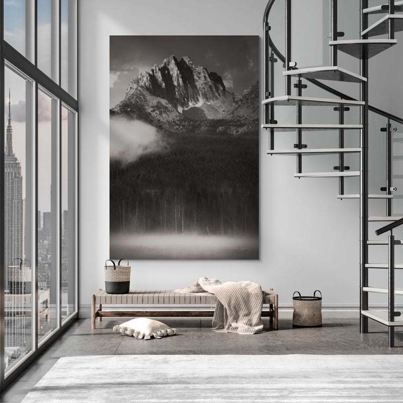 Little Redfish Lake Mist I Crop by Alan Majchrowicz wall art from Glam Wall Art